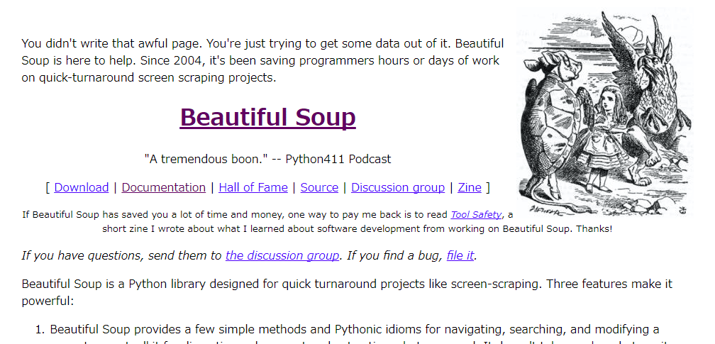 Beautiful Soup